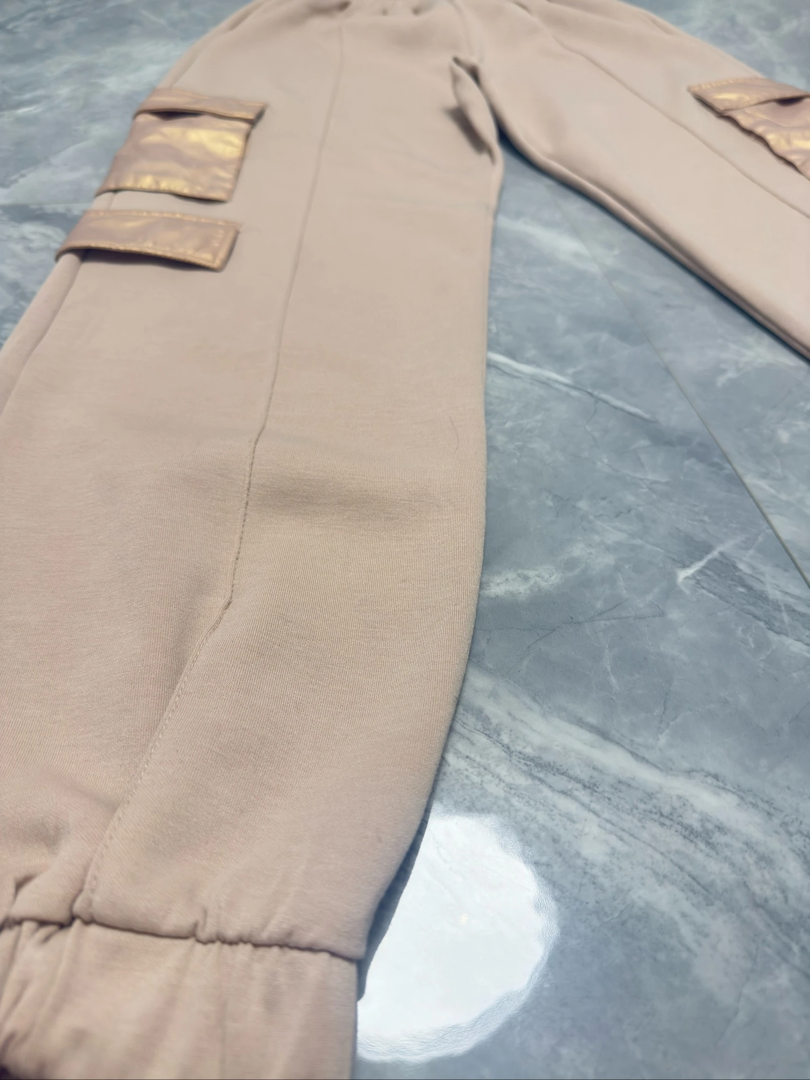 ZARA pantalon cargo jogger beige | Taille 13-14 (équiv S) – photo 4